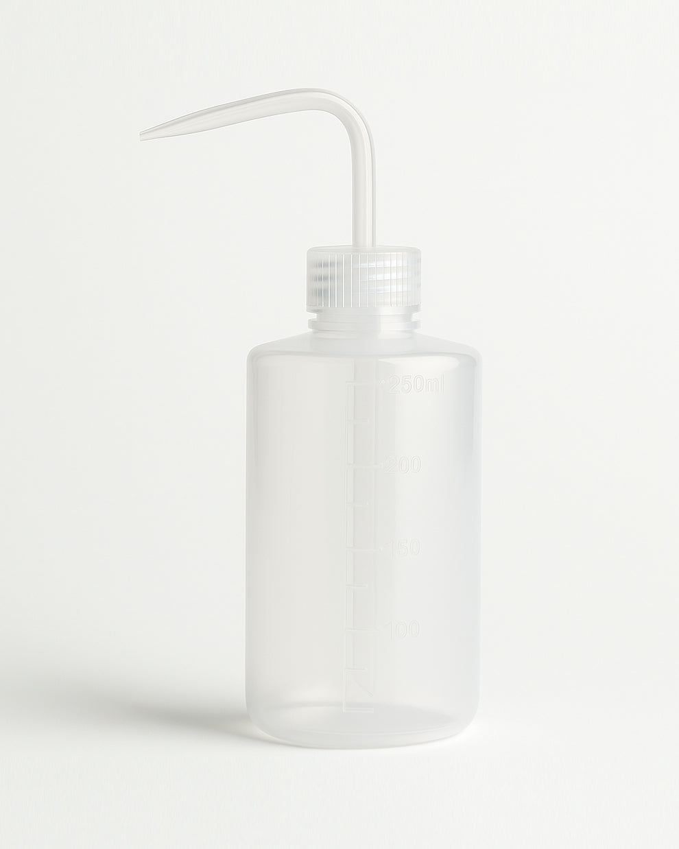 COZ Squeeze Bottle with angled tip – empty and translucent plastic design for tattoo artists.