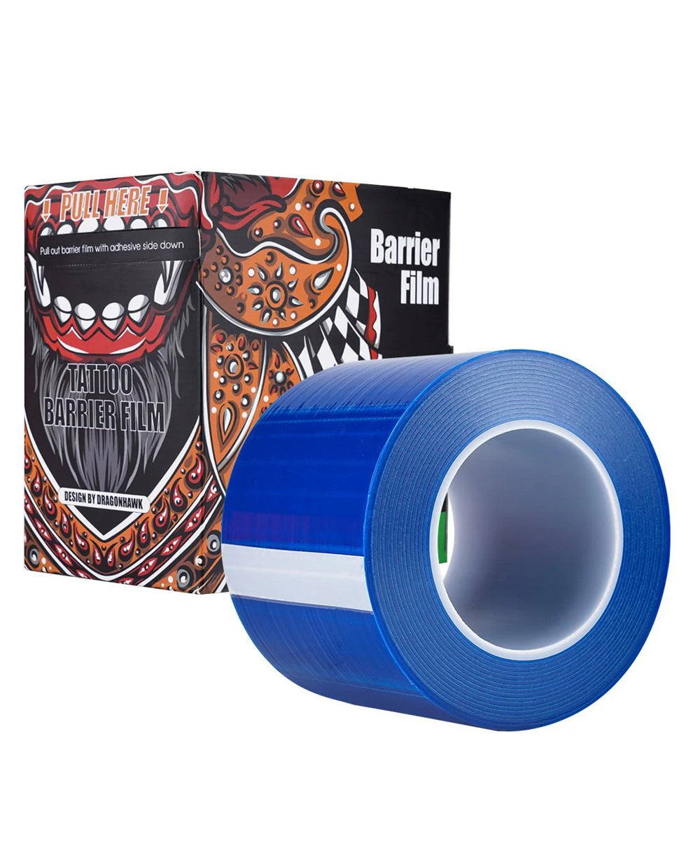 Dragonhawk Tattoo Barrier Film roll with box – protective tattoo film 1200 sheets.
