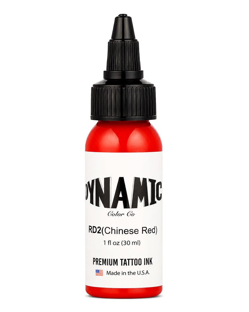 Dynamic Chinese Red Tattoo Ink 1oz 30ml vibrant red tattoo ink with warm tone for bold designs and traditional tattoo styles COZ Tattoo Supplies