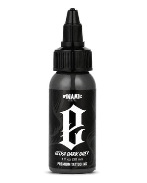 Dynamic Smoke E Ultra Dark Grey Tattoo Ink 1oz 30ml ultra dark grey ink for deep shading strong contrast and black and grey tattoos COZ Tattoo Supplies