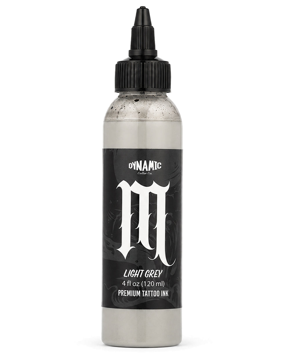 Dynamic Smoke M Light Grey Tattoo Ink 4oz 120ml professional light grey tattoo ink for consistent shading and smooth greywash transitions COZ Tattoo Supplies