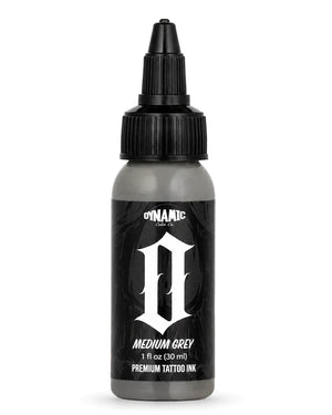 Dynamic Smoke O Medium Grey Tattoo Ink 1oz 30ml medium grey tattoo ink for balanced shading smooth gradients and black and grey work COZ Tattoo Supplies