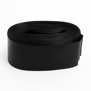 Rolled black EZ disposable tattoo machine and clip cord sleeves.