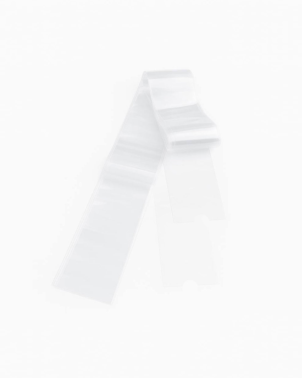 Unfolded clear EZ Pen Machine & Clip Cord disposable sleeve.