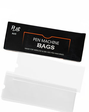 EZ PLUS Size Pen Machine Bags box with disposable sleeves for wireless tattoo machines – 200 count.