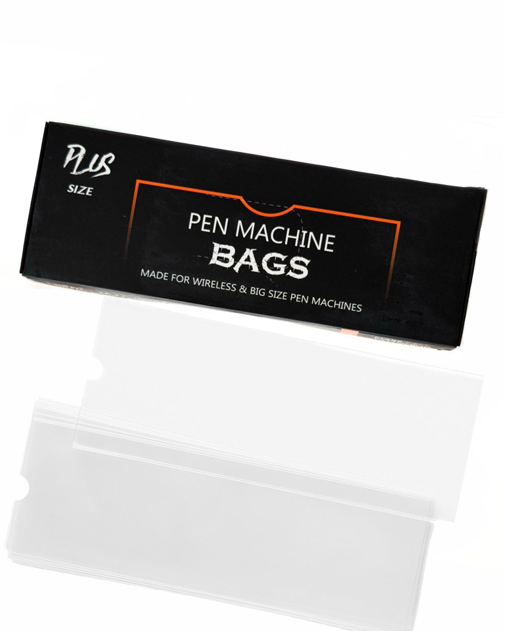 EZ PLUS Size Pen Machine Bags box with disposable sleeves for wireless tattoo machines – 200 count.