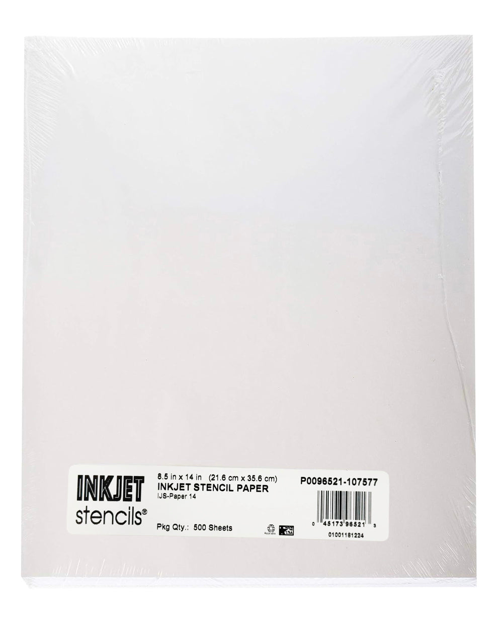 Pack of 500 sheets of InkJet Stencils Pacon Tracing Paper 8.5x14 inches for high-resolution tattoo stencil printing on single-ply paper.