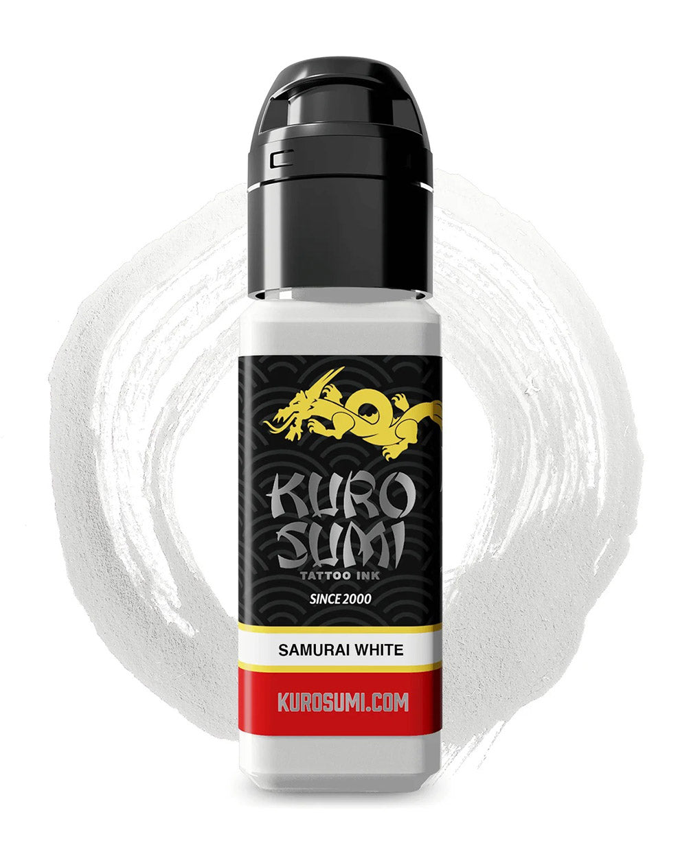Kuro Sumi Samurai White tattoo ink bottle 22ml 0.75oz white ink for highlights and fine detail coz tattoo supplies