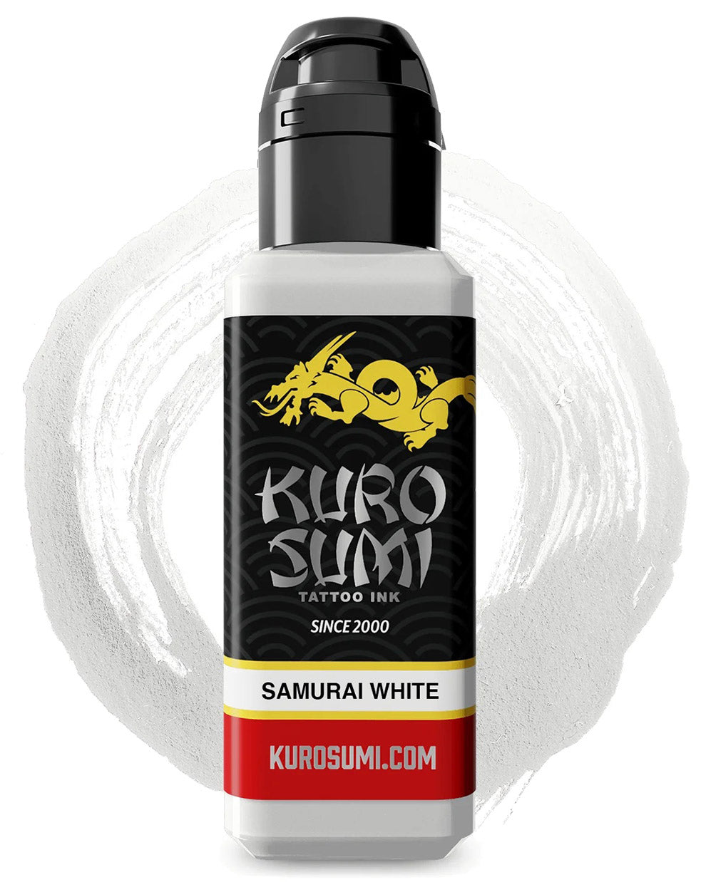 Kuro Sumi Samurai White tattoo ink bottle 44ml 1.5oz bright white pigment for blending and tattoo work coz tattoo supplies