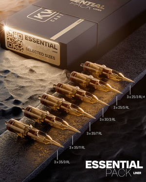 Kwadron Round Liner Essential Pack tattoo cartridges creative product presentation