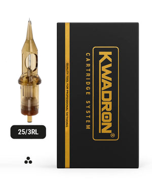 Kwadron Round Liner Cartridge 25/3RL – Precision Tattoo Needle for Clean Lining.