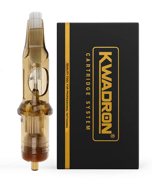 Kwadron Soft Edge Magnum tattoo cartridge and branded box on white background