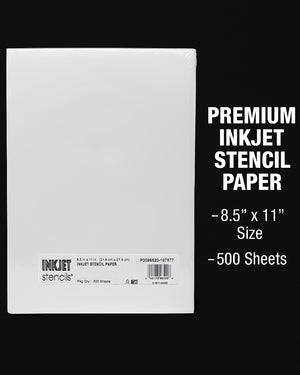 Premium InkJet Stencil Paper 8.5x11 inches – 500-sheet pack for professional tattoo stencils.