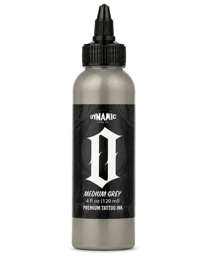 Dynamic Smoke O Medium Grey Tattoo Ink 4oz 120ml professional grey ink for consistent shading smooth transitions and detailed work COZ Tattoo Supplies
