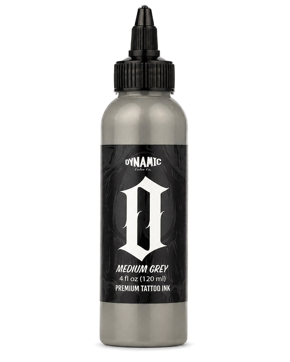 Dynamic Smoke O Medium Grey Tattoo Ink 4oz 120ml professional grey ink for consistent shading smooth transitions and detailed work COZ Tattoo Supplies