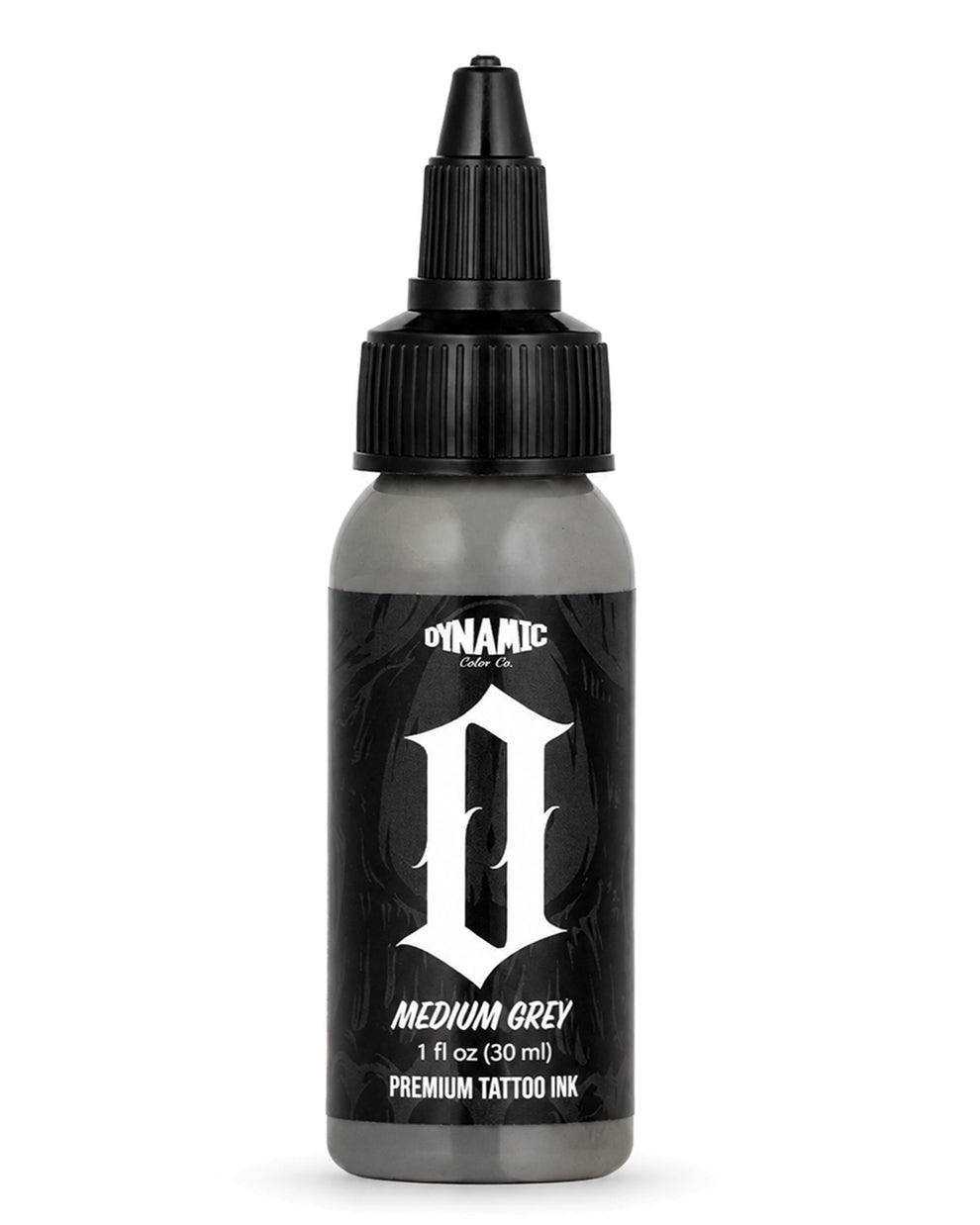 Dynamic Smoke O Medium Grey Tattoo Ink 1oz 30ml medium grey tattoo ink for balanced shading smooth gradients and black and grey work COZ Tattoo Supplies