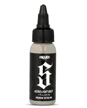 Dynamic Smoke S Ultra Light Grey Tattoo Ink 1oz 30ml ultra light grey tattoo ink for subtle shading highlights and soft gradients COZ Tattoo Supplies