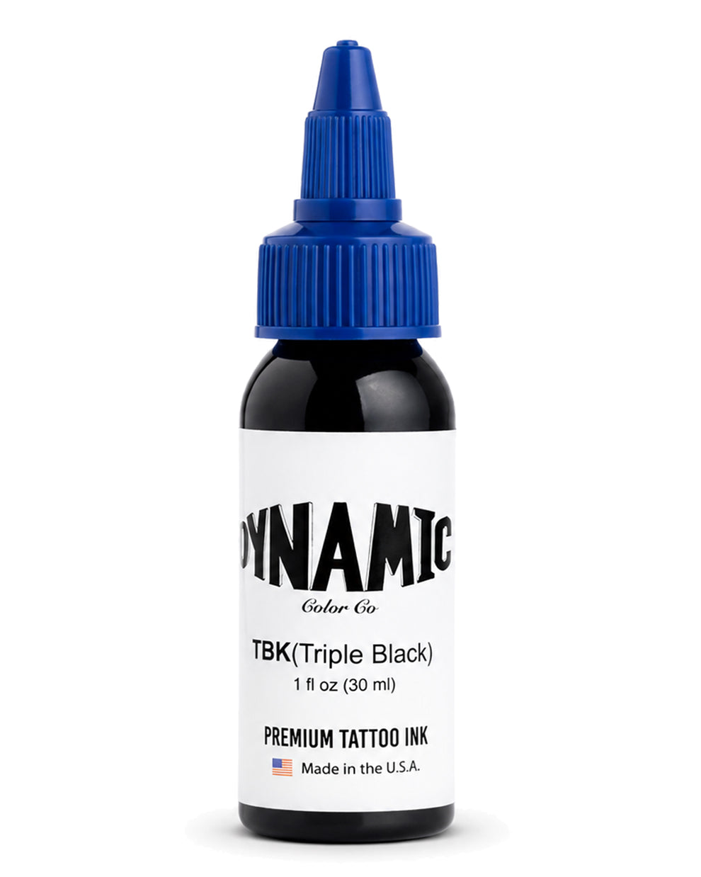 Dynamic Triple Black Tattoo Ink 1oz 30ml ultra dark black tattoo ink for bold lining deep shading and maximum saturation COZ Tattoo Supplies