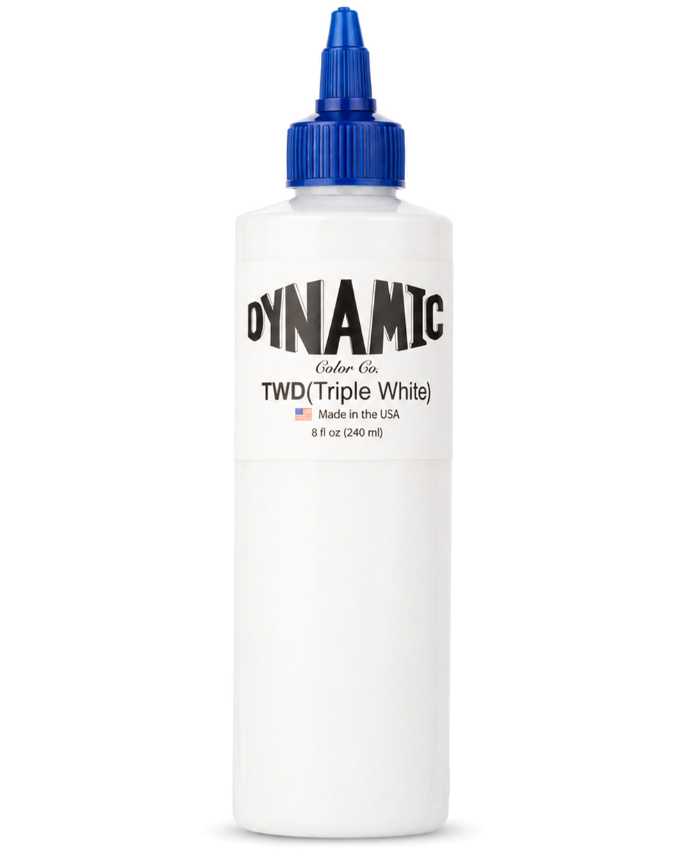 Dynamic Triple White Tattoo Ink 8oz 240ml professional white tattoo ink for strong highlights smooth application and consistent coverage COZ Tattoo Supplies