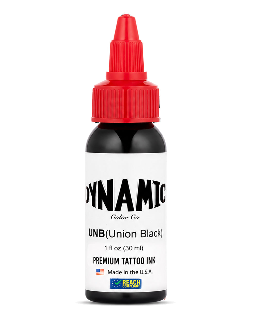Dynamic Union Black Tattoo Ink 1oz 30ml professional black tattoo ink for smooth lining shading and versatile use COZ Tattoo Supplies