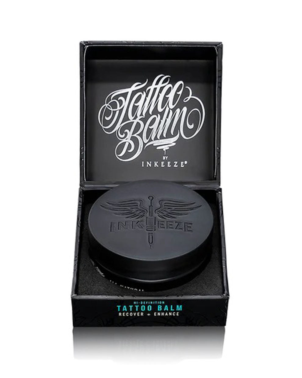 INKEEZE Hi-Definition Tattoo Balm 1.8oz displayed in premium gift box packaging, available at COZ Tattoo Supplies Canada