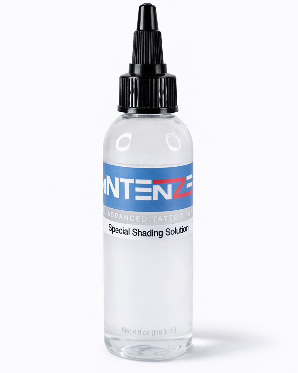 Intenze Special Shading Solution 4 oz tattoo ink modifier bottle on white background by Coz Tattoo Supplies