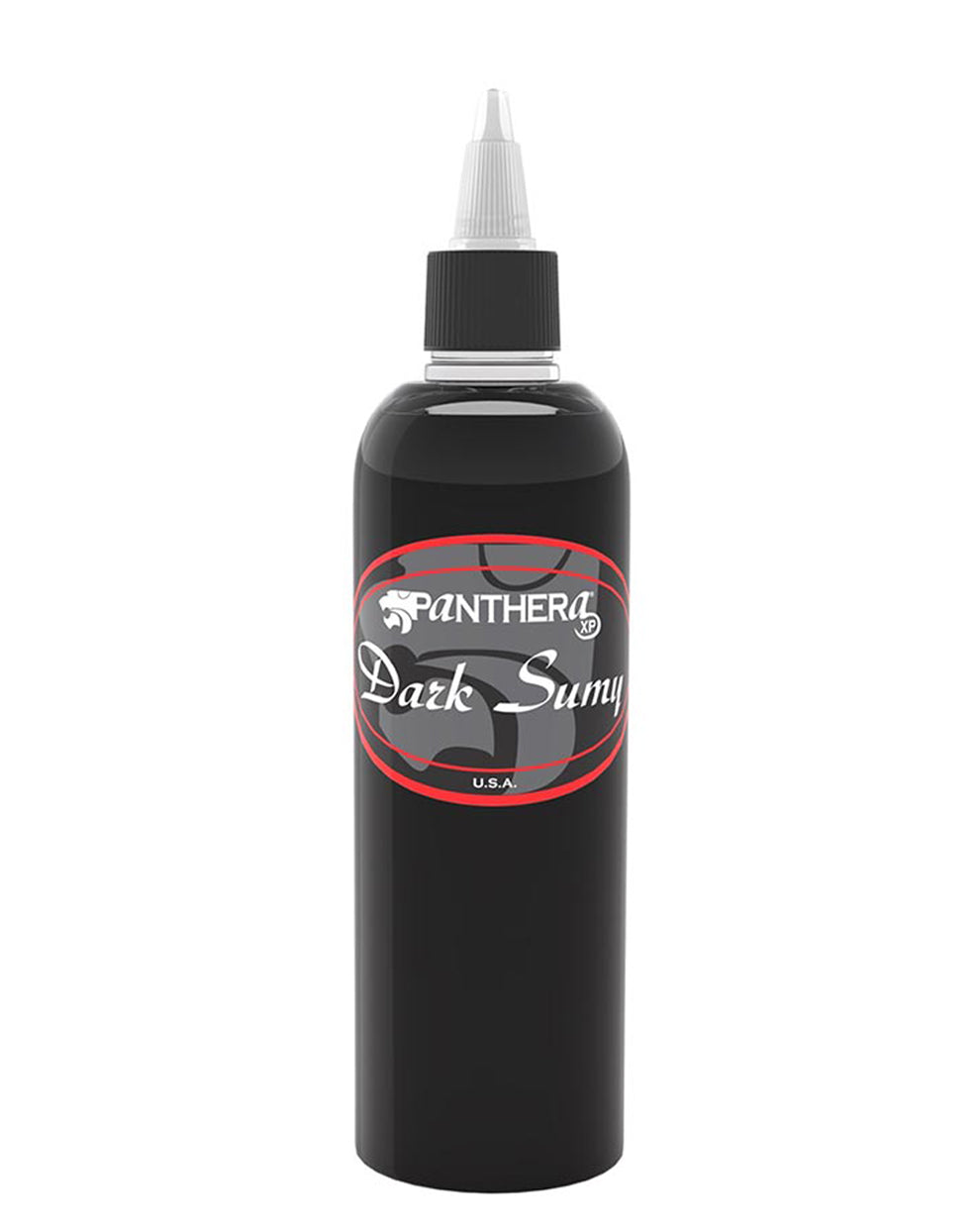 Panthera Dark Sumy Tattoo Ink 150ml bottle for professional shading and greywash tattoos.