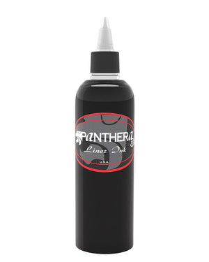 Panthera Liner Dark Tattoo Ink 5oz bottle – premium black liner ink for sharp, lasting outlines.