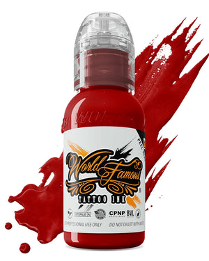 World Famous Big Apple Red tattoo ink bottle 30ml 1oz vivid red pigment for color work
