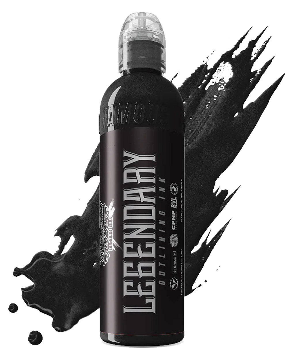 World Famous Legendary Outlining Black tattoo ink bottle 120ml 4oz professional outlining black tattoo ink coz tattoo supplies
