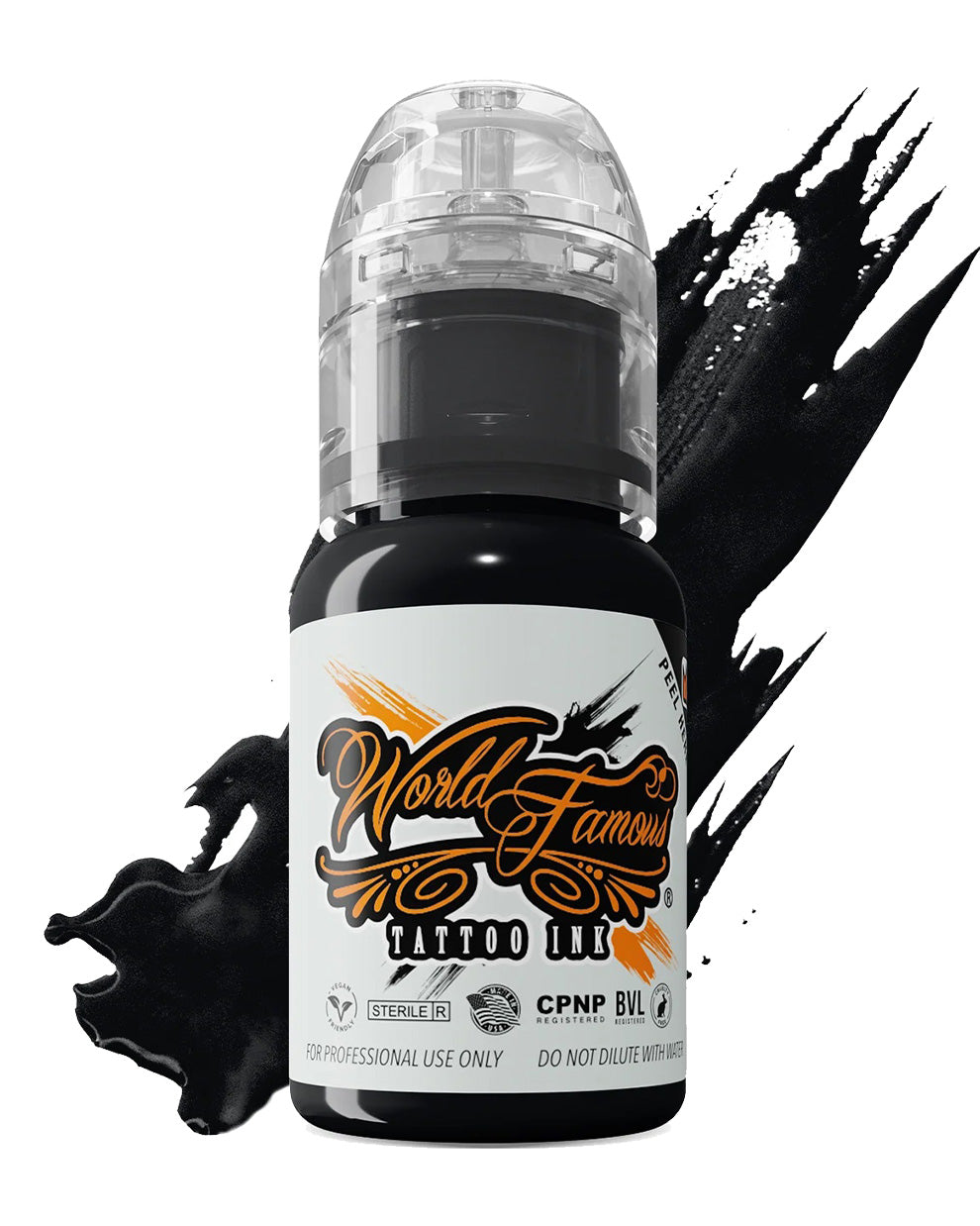 World Famous Legendary Outlining Black tattoo ink bottle 15ml 0.5oz black ink for precise linework coz tattoo supplies
