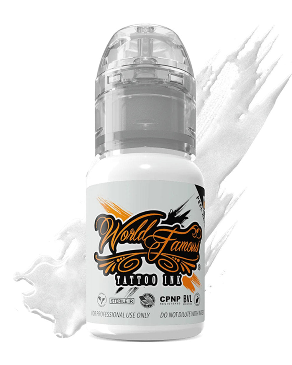 World Famous Portrait White tattoo ink bottle 15ml 0.5oz white ink for highlights and detail work coz tattoo supplies
